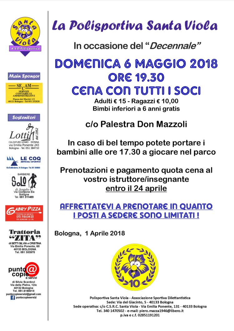 volantino decennale