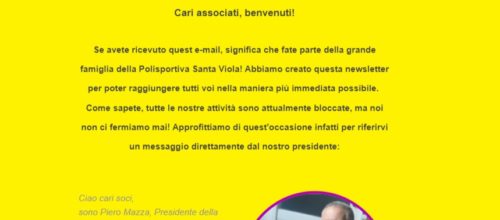 Messaggio del Presidente in tempo di pandemia